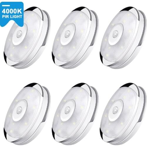 LED Light Motion Sensor Night Lamp Warm White Under Cabinet Closet Wardrobe Bedroom Kitchen Stairs Wall Lamp Lighting