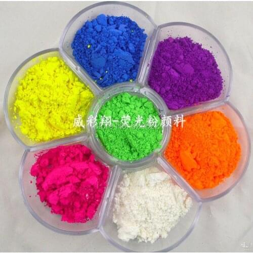 Fine Powdered Color BLue,Green,Red,Pink,Yellow,Orange and Purple NEON Pigment Nail Polish Making Soapmaking Candles Non-Cosmetic