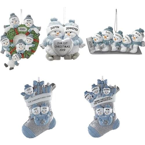 Snowman Christmas Tree Decoration Exquisite PVC Snow Man Doll Pendant 2021 New Year Christmas Decorations For Home