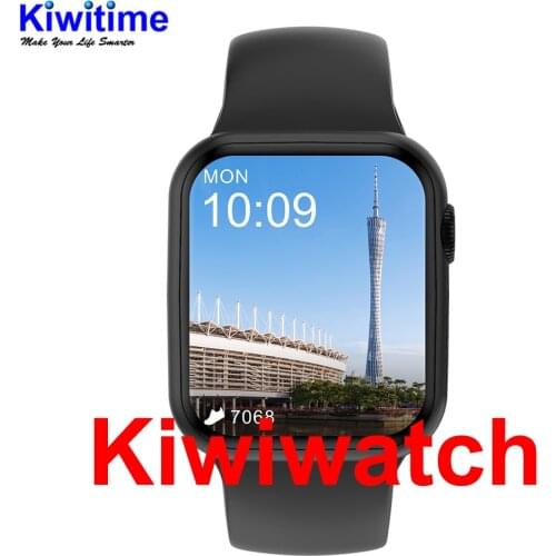 KIWITIME Kiwiwatch DT100 Bluetooth Smartwatch Infinite Screen 44mm Heart Rate Monitor Smart Clock Customize Watch Face