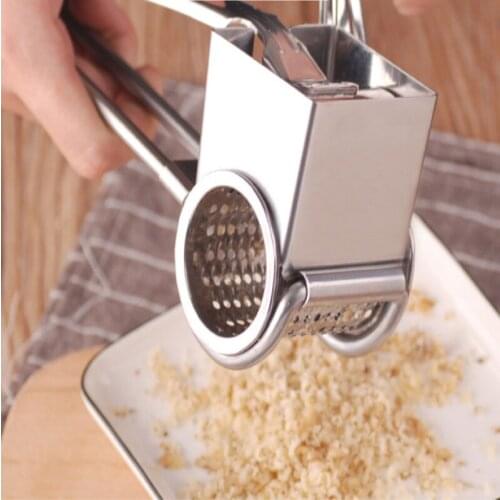 Rotary Cheese Grater Cutter Ginger Garlic Grater Slicer Cutter Food Chopper Garlic Press Crusher Vegetable shredded