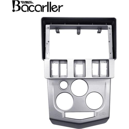 1-2Din Car DVD Frame Plug Audio Fitting Adaptor Dash Trim Kits Facia Panel 9inch For Renault Logan L90 2004-2007 Radio Player