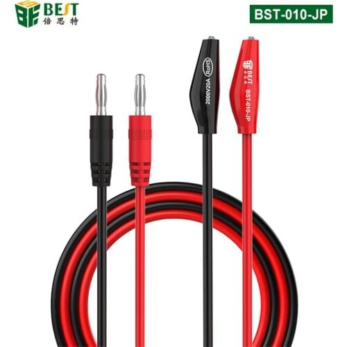 1Pair 104cm Alligator Clips Wire to AV Banana Plug Test Cable Line Lead Connector Dual Tester Probe for Multimeter Measure Tools