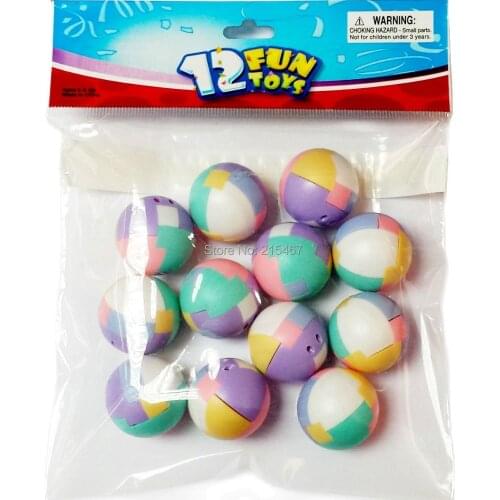 12 piece PUZZLE BALLS BULK VENDING CAPSULE game toys prize gift Pinata Bag Filler Loot Gag Birthday Party Favors