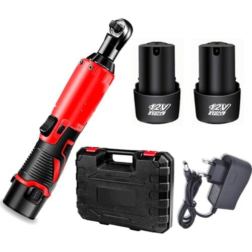 12V Electric Ratchet Wrench Cordless Wrench 60NM Torque 3/8 inch 6500mAh Rechargeable Battery Power Tools