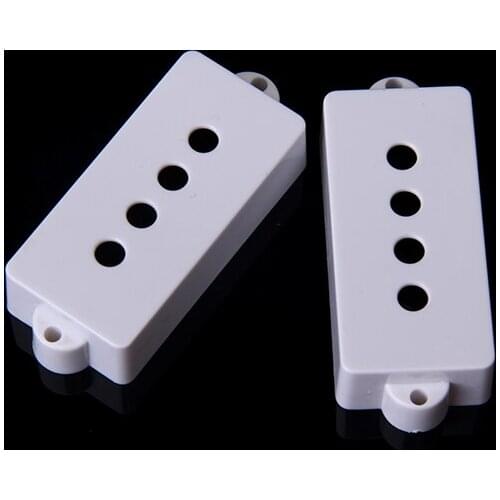 2 Pickup Covers 28.5MM Space plastic 4-string for Electric P Bass+2 Pickup Cover