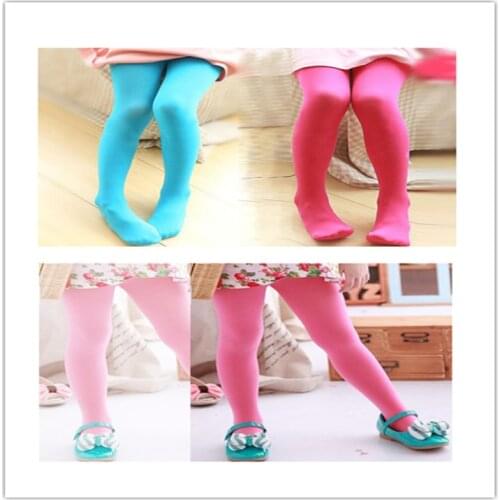 3 pcs /lot Girls tights Girls Baby Velvet Tights candy colors tights 3-8 years