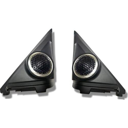 Car Tweeter Refitting Audio Door Angle Gum Speaker Cover Boxes With Silver Circle For Accord X 2018 2019 2020 2021