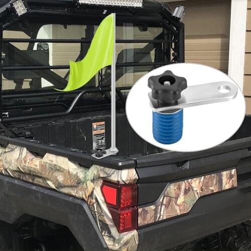 UTV Lock And Ride Tie Down Anchors Quick Release Fit Rear Light Flag Mount Bracket For Polaris Ranger General With 1-7/16" Hole