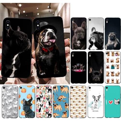 FHNBLJ French Bulldog Dog Animals Phone Case for iPhone 11 12 pro XS MAX 8 7 6 6S Plus X 5S SE 2020 XR cover
