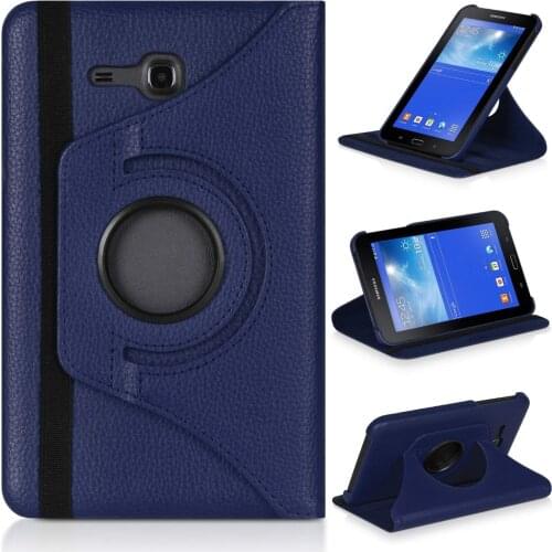 Funda Capa Cover For Galaxy Tab E 7.0 Lite SM-T113 360 Rotation Holder Case for Samsung Tab3 Lite 7" T110 T111 T116 Cover Glass