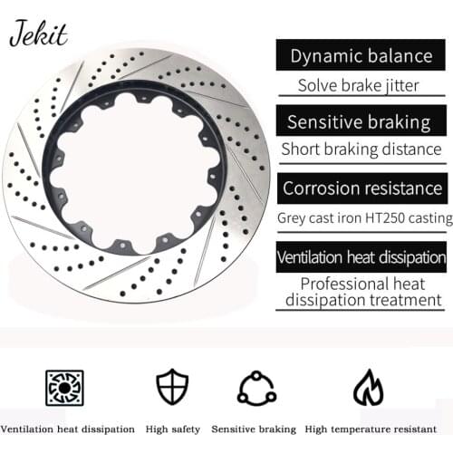 Jekit ventilated disc brake 330*28mm car rotors for BMW 328i wheel rim 17'' for JK9200 brake calipers