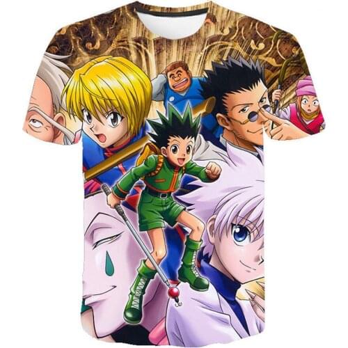 Anime Hunter X Hunter Fashion Streetwear Men And Women Children 3D HXH Printed T-shirt Casual Short Sleeve Cool Hip Hop Tops