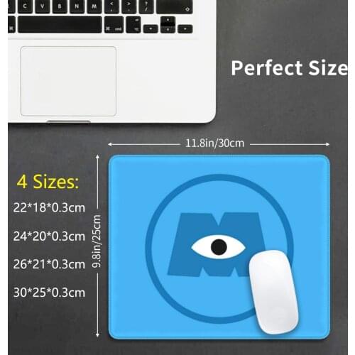 Monsters Inc Mouse Pad DIY Print Monsters Mike Sully Mu Ok