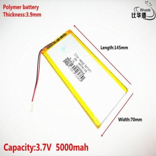 Good Qulity 3.7V,5000mAH,3970145 Polymer lithium ion / Li-ion battery for TOY,POWER BANK,GPS,mp3,mp4