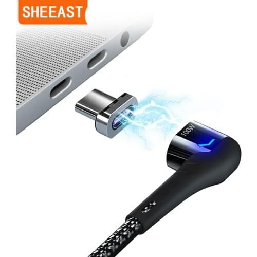 USB C To Type C Magnetic Cable 5Pins PD100W Fast Charging 480Mbps Magnet Converter for iPad MacBook Pro Surface Huawei Mi Switch