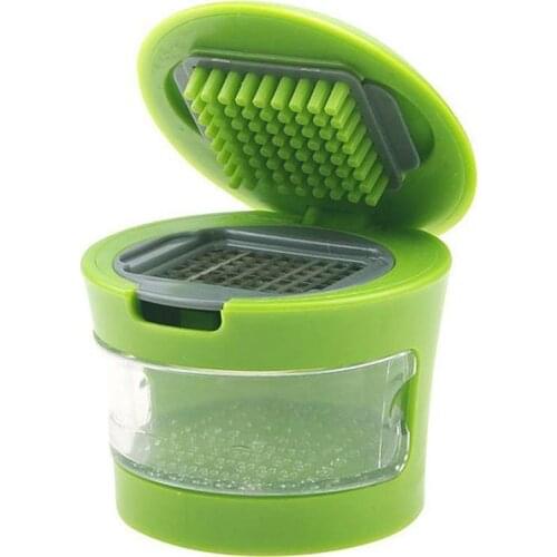 Garlic Grater Mini Portable ABS Stainless Steel Garlic Grinder Tools Presser Press Slicer Kitchen Crusher Chopper Hand V0I3