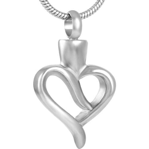 MJD9099 Discount !!! Big Sale 50% Off Stainless Steel Cremation Ashes Urn Necklace Jewelry (pendant only)