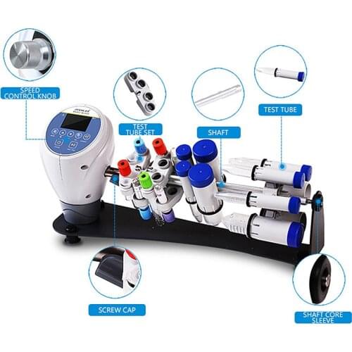 TMM-5L 3D Rotary Blood Mixer 360º Vibration Multifunctional Rotating Mixer Lab Test Tube Shaker