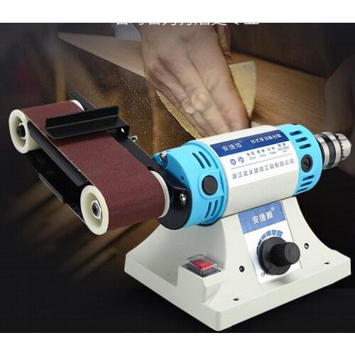 Multi-function Belt Sander 350*50mm 220v Metal Jade Engraving Machine Table Grinding Machine Polisher Woodworking