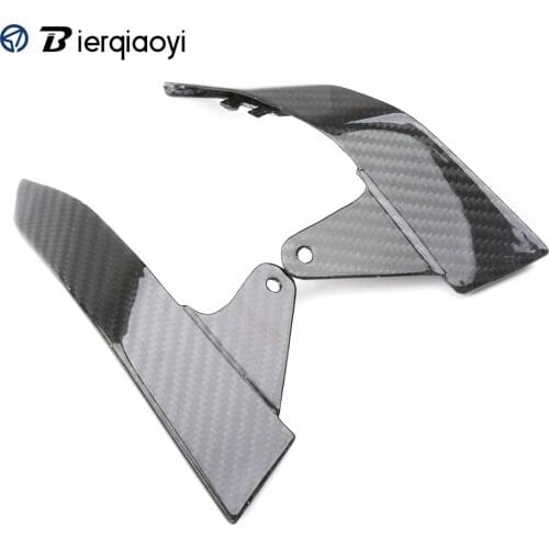 Motorcycle Accessories for Yamaha MT09 MT 09 MT-09 2017 2018 2019 Carbon Fiber Front Headlight Plate Fairing Cover Decoration