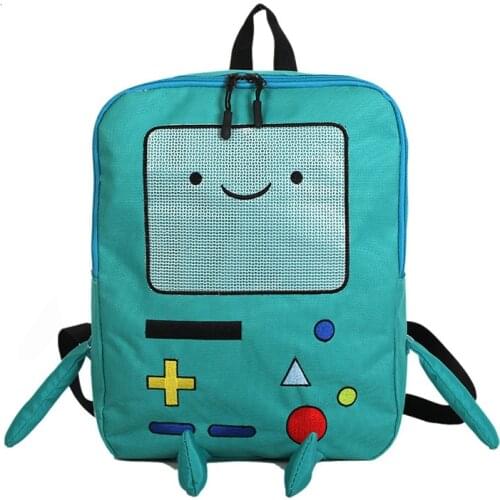 New Cute Cartoon Cute Adventure Time Backpacks Funny Personality Stereo Student Bag Large Capacity Travel Bag Two Size