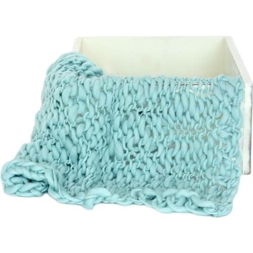 Newborn Photography Props Basket Stuffer Filler Infant Posing Blanket Knit Baby Photo Blanket Props