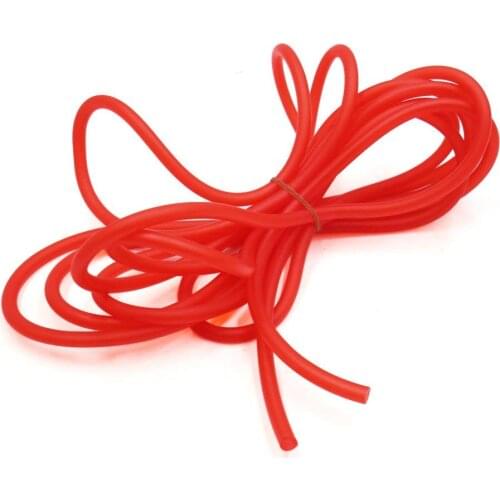 Uxcell Red 5M Length 4mm Inner Dia Silicone Fuel Line Gas Hose Tube Pipe for Auto Car