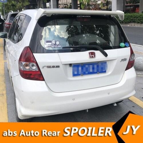 For Fit Spoiler 2004-2007 Honda Jazz Spoiler WYK ABS plastic Material Car Rear Wing Color Rear Spoiler