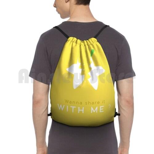 Share With Me A Paopu Fruit Backpack Drawstring Bag Riding Climbing Gym Bag Kh Kingdom Hearts Square Enix Video Game Game