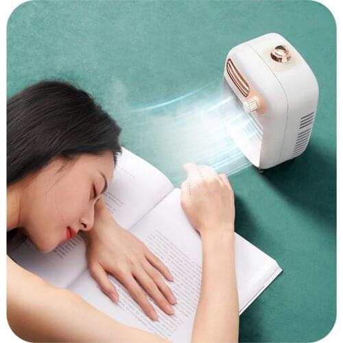 Air conditioning fan household cooling fan small water cooling dormitory summer electric fan mobile super strong wind cooling