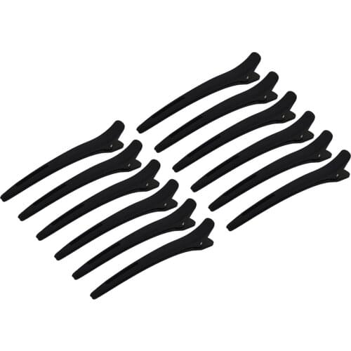 Hair Clips Styling 12 Pack,Non Slip Hair Clips with Silicone Band,Duckbill Hair Clips,No Trace Hair Clips for Thick,Thin Hair