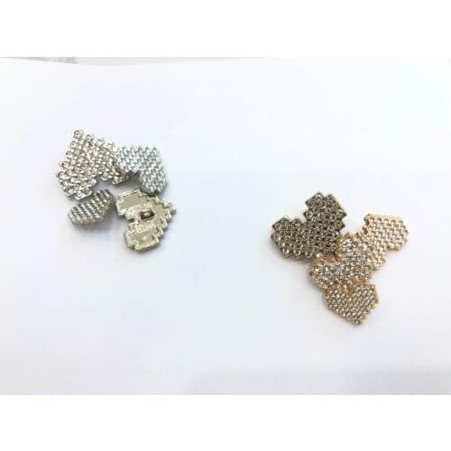 Heart Gold Metal Large Buttons For Clothing Coat Dress Sweater Vintage Decorative Buttons Wedding Sewing Accessories Wholesale