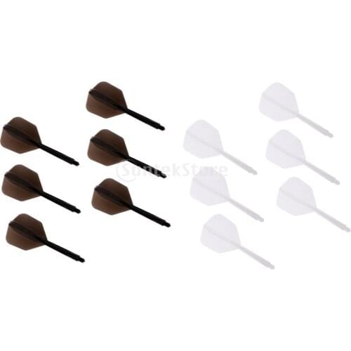 12Pcs Transparent 2BA Thread Dart Shafts and Dart Flights Connection 2 Colors Dart Shaft Dart Accessories