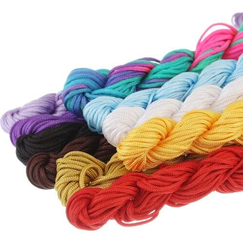 28 Yard/lot Chinese Knot Beading Jewelry Thread Cords 1mm1.5mm Nylon Rope for DIY Bracelets Jewelry Making Accessories