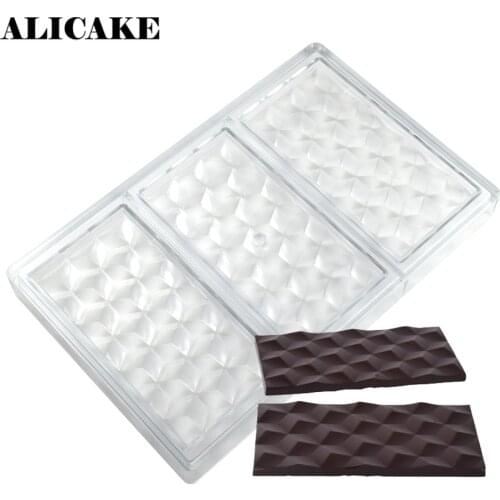 3D Polycarbonate Chocolate Mould For Chocolate Bar Candy Forms Bakery Baking Pastry Tools Mold for Chocolate Form Tray Moulds