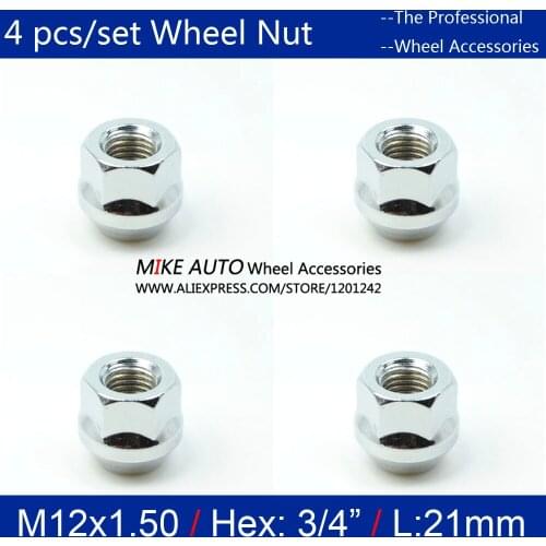 4pcs 19mm M12 x 1.5 NUTS ALLOY OPEN WHEEL FOR FORD FIESTA FOCUS Turnier KA MONDEO KUGA C-MAX Probe