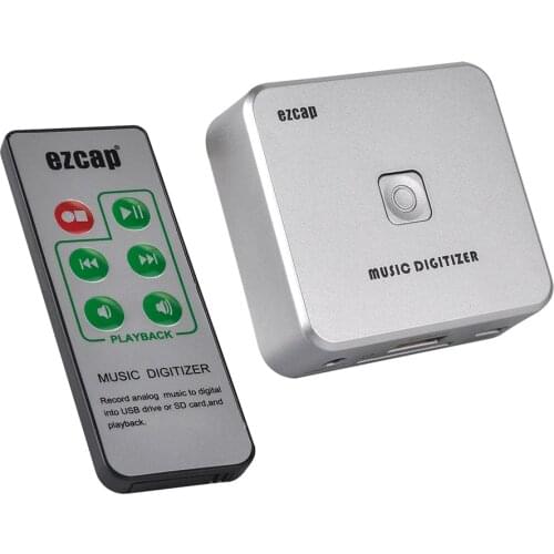 Ezcap241 Audio Capture Cassette Tapes MP3 Converter Stable Audio Recording Plug And Play USB Port Music Digitizer With Remote