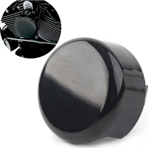 Motorcycle Steel Horn Cover Black for Harley Davidson 1991-2007 2008 2009 2010 2011 2012 2013 2014 2015 2016 2017 Big Twin 45/8"