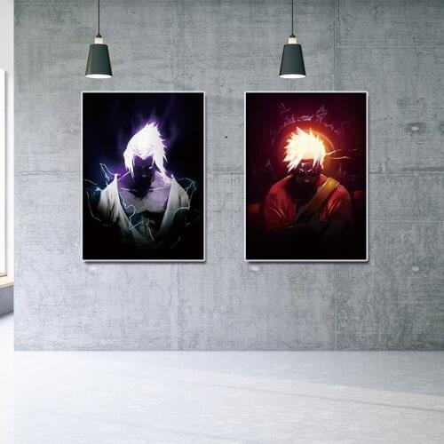 Anime Naruto Sasuke Poster Canvas Painting Wall Picture Mural Living Room Child Bedroom Modern Home Cartoon Decoration Cuadros