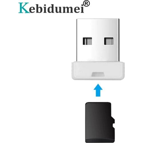Kebidumei Computer USB 2.0 Micro SD Card Reader For Laptop TF Flash Memory Card Reader Mini Adapter