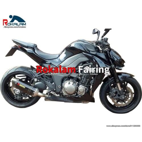 Motorbike Body Set For Kawasaki Z1000 2014 2015 2016 2017 2018 2019 Gloss Black Motorcycle Fairing Kit (Injection molding)