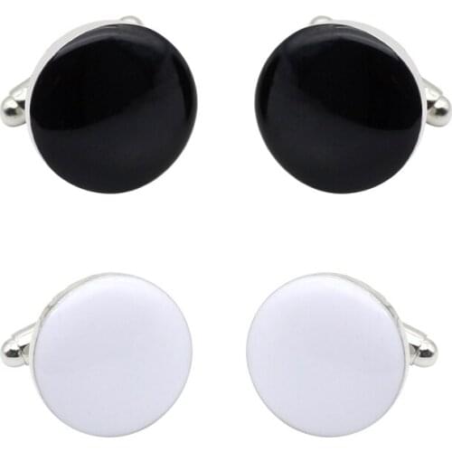 Trendy Round Shirt Studs Crystal Vintage Charm French T-shirts Cufflinks For Men Party Gifts New Fashion Drop Shipping