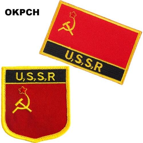 USSR Flag patches embroidered flag patches national flag patches Patches for Clothes DIY Decoration PT0145-2