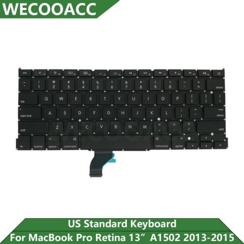 New Replacement A1502 Keyboard For Macbook Pro Retina 13" US Keyboard Late 2013 2014 2015 Years