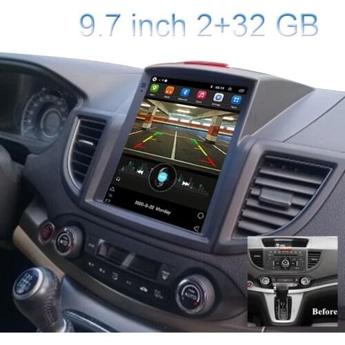 New 9.7-inch vertical screen Android smart car navigation 2+32GB HD Touch for Honda CRV 2012-2016 LHD