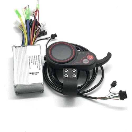 New Style 36V 48V 350W Max Current 18A Controller and LH-100 LCD Display With Waterproof Connector
