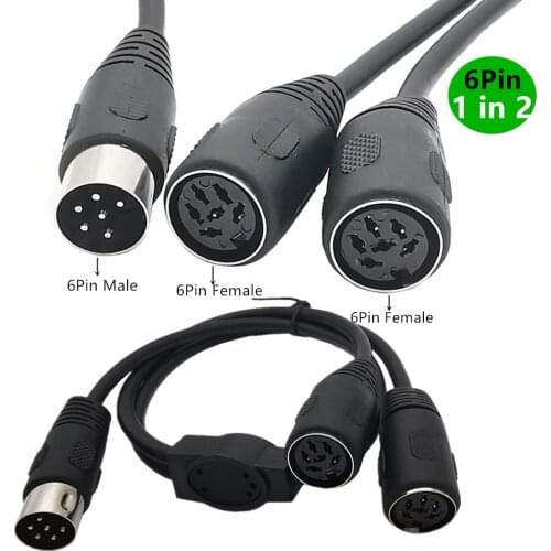 One point two data signal MIDI 6Pin Din revolution 2 *6Pin Din female cable 50cm