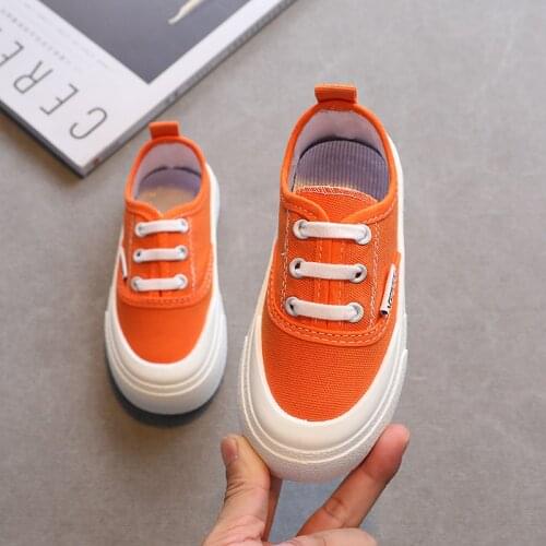 Boys Casual Shoes Girls Soft Sole One-legged Canvas Shoes 2021 Spring Autumn New Childrens Canvas Shoes Fashion All-match 26-37