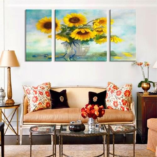 Pop art prints painting Only vase cenery Modular nordic pictures triptych home work posters and wall picture banksy art prints